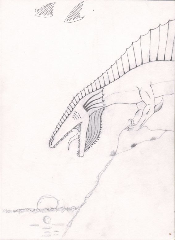 Water Beast - By Oreochema
That's right, he has no eyes. Those gill-like structures on the sides of his head are thermal sensors. That's how he "sees".
Keywords: Weird