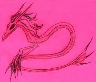 Pinky - By Lizzigator
I was trying to draw something in church, and it ended up as a serpent. I shall call him PINKY.
