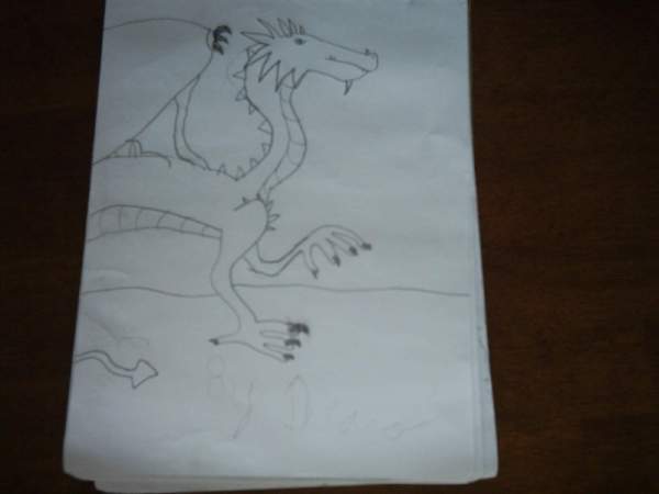 Silver Dragon - By Draco
When I was drawing this, I was challenged by a friend th draw a yu-gi-oh monster called the Blue Eyes White Dragon. I got stuck, then added my own details!

