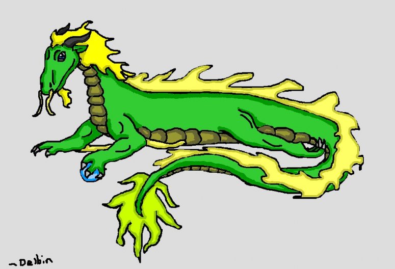 Young Indonesian dragon - By Delbin
This is my first ever attempt to draw an Eastern dragon! It's an Indonesian dragon to be exact. I know I keep sending in computer art. But anyway the reason it's not really long like it's supposed to is because it's a baby. It even has shading! It took me forever, mainly because i couldn't figure out what colors it would go with. I think these ones fit it nicely. Hope you like it!
Keywords: Oriental