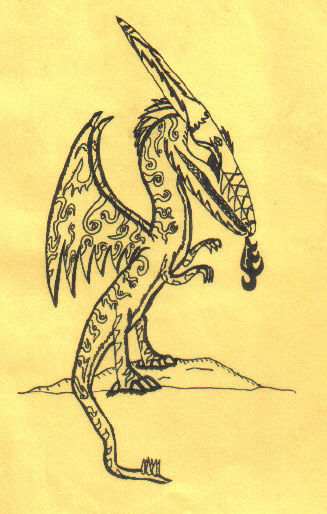 By Sova D. Nagi
A old drawing that I did back in 6th or 5th grade.
One thing for sure his head to big.
